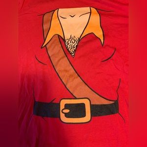 Halloween tee shirt costume Gaston, Beauty and the Beast